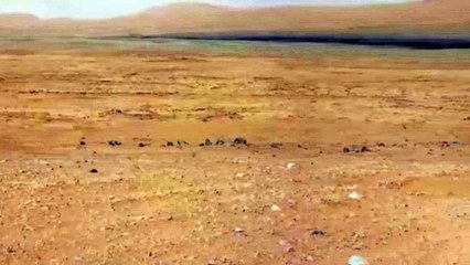 Shadow on Mars appears to be a woman