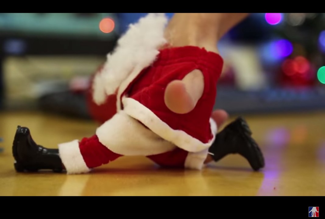 Finger Dancing Santa - Merry Christmas Greeting