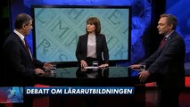 Debatt om lärarutbildning mellan Jan Björklund (Fp) och Ibrahim Baylan (S)