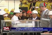 Ollanta Humala defiende a pilotos de helicóptero tras muerte de joven