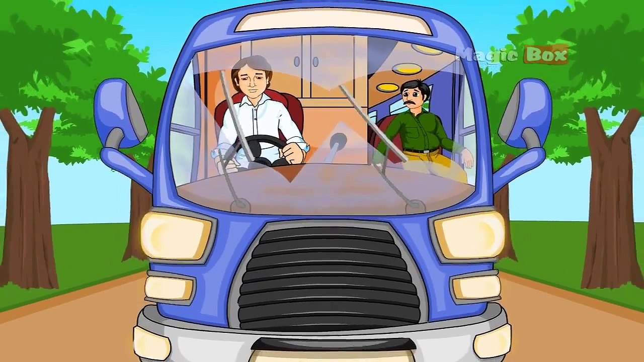 Wheels on the Bus   English Cartoon Nursery Rhymes