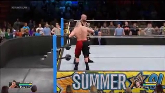 undertaker vs brock lesnar - wwe summerslam 2015