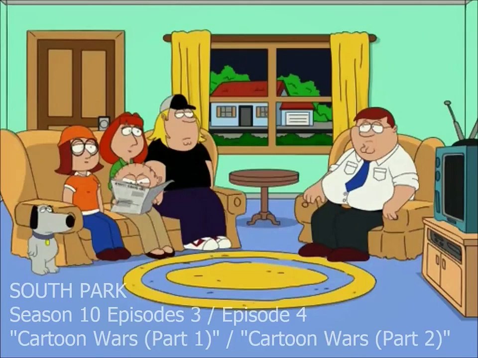 SOUTH PARK: "Cartoon Wars" Family Guy Compilation (HD)