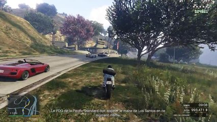 GTA V - Cascade en moto de Jhun