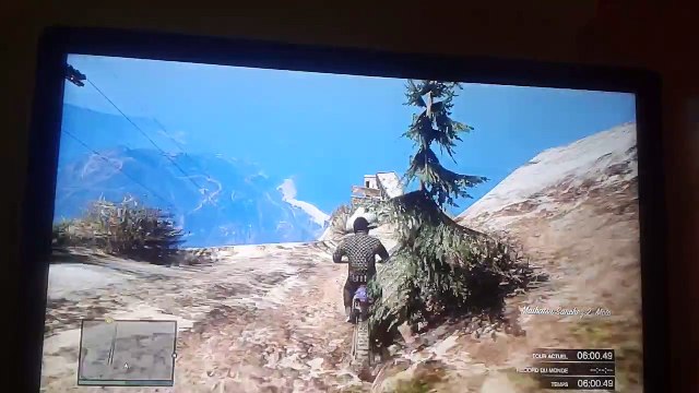 GTA V Online PS3 - Descendre Le Mont-Chiliad En Moto (Defi #1)