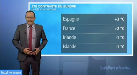 Eté 2015 : frais en Europe du Nord, chaud au Sud