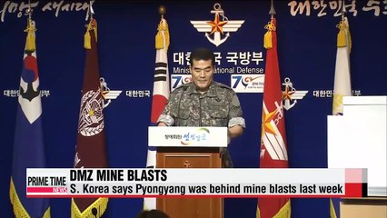 S. Korea says N. Korea behind last week's DMZ mine blasts