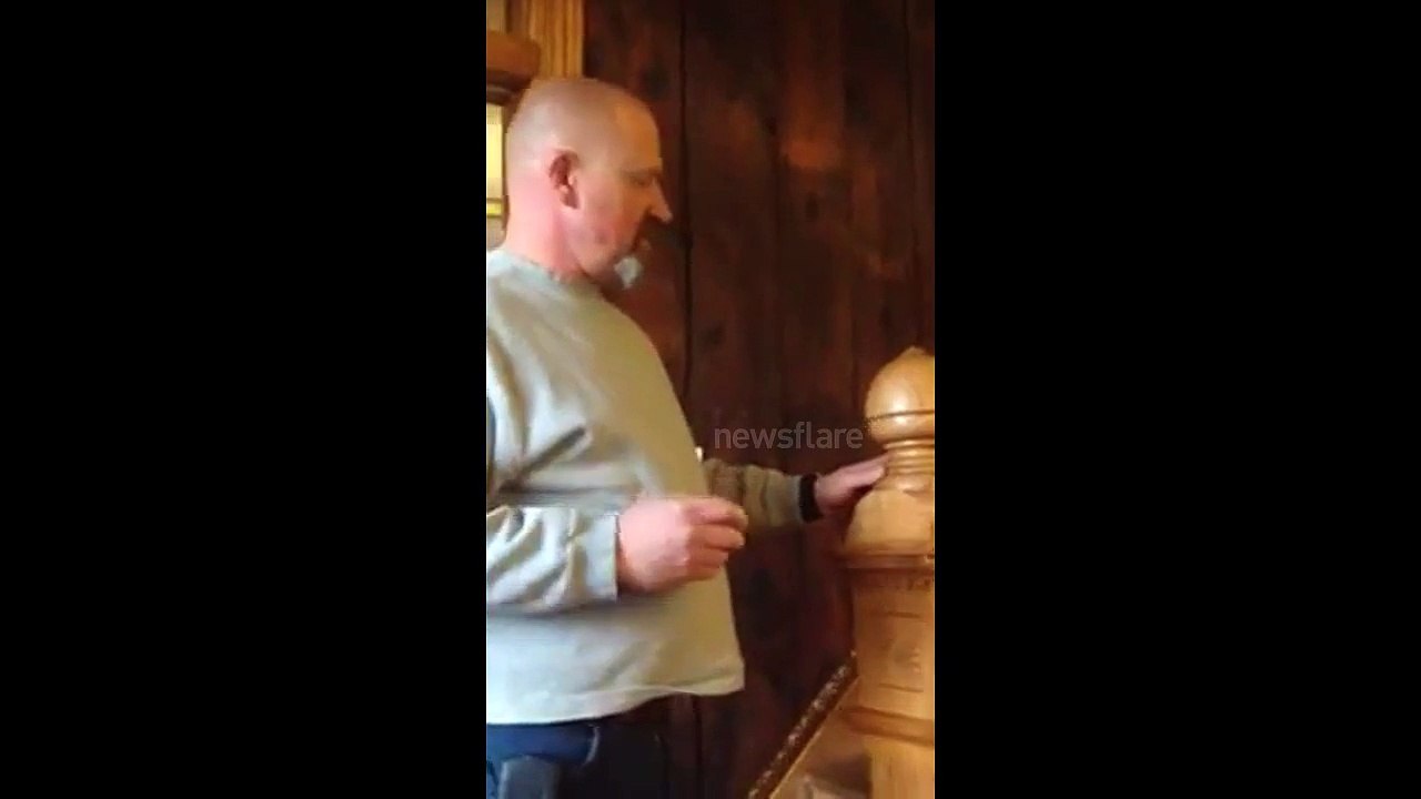 Amazing egg balancing stunt