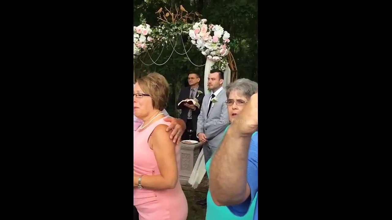 My reaction seeing my bride for the first time!