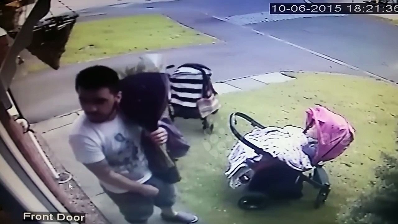 'Superdad' rescues rollaway pushchair