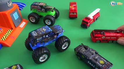 Мультфильмы про машинки Все серии подряд Шоу Монстр Трак Хот Вилс в Городе Машинок