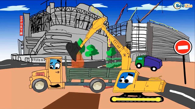 Экскаватор Кран Эвакуатор: Все серии подряд. Мультики про Машинки - Строительная техника