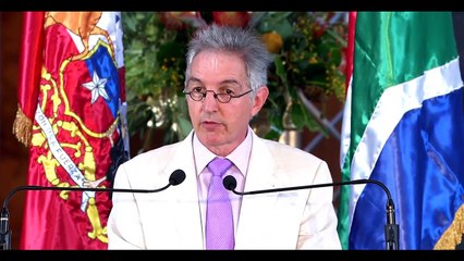 Dr Max Price and Mrs Machel speak at the 12th Nelson Mandela Annual Lecture Dialogue Series