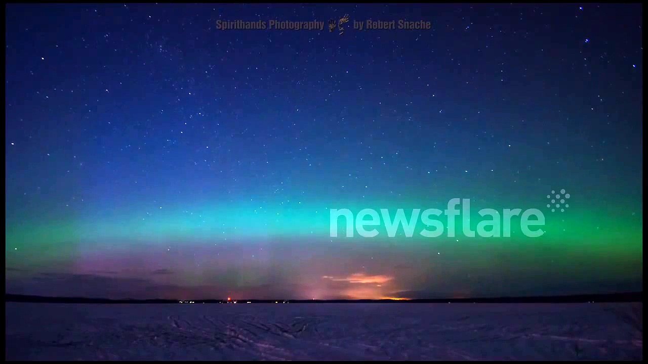 St Patrick's Aurora on Lake St. John