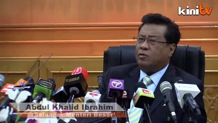 Khalid: Perjanjian air dikuat kuasa, walapun saya bukan lagi MB