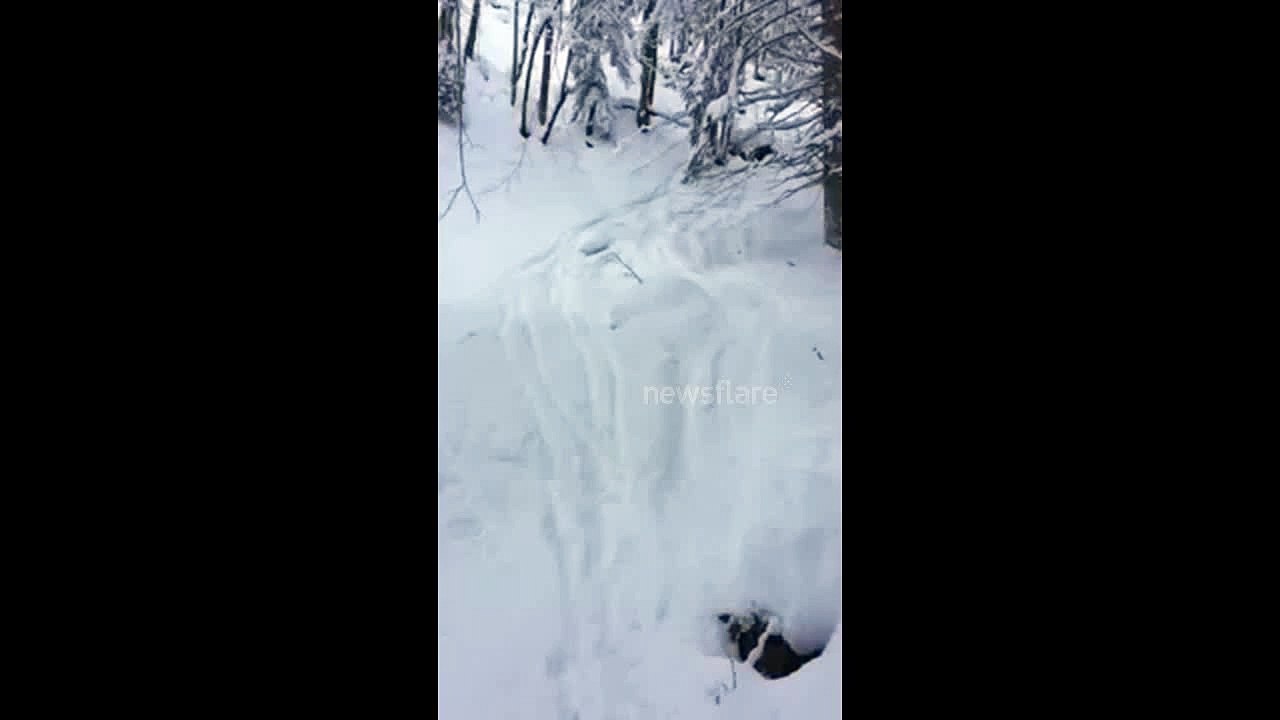 Hilarious skiing fail