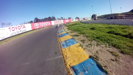 Motorcycle Crash Extremely Near Miss