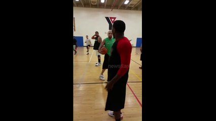 Basketball match turns into MMA fight