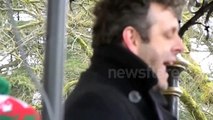 Michael Sheen delivers passionate speech defending the NHS