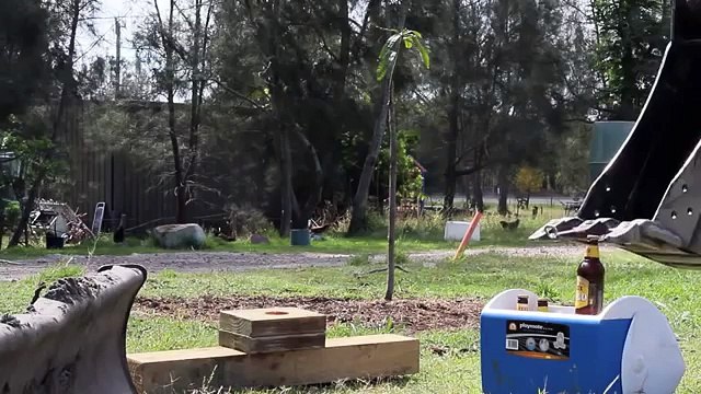 XXXX Beer opened by Excavator