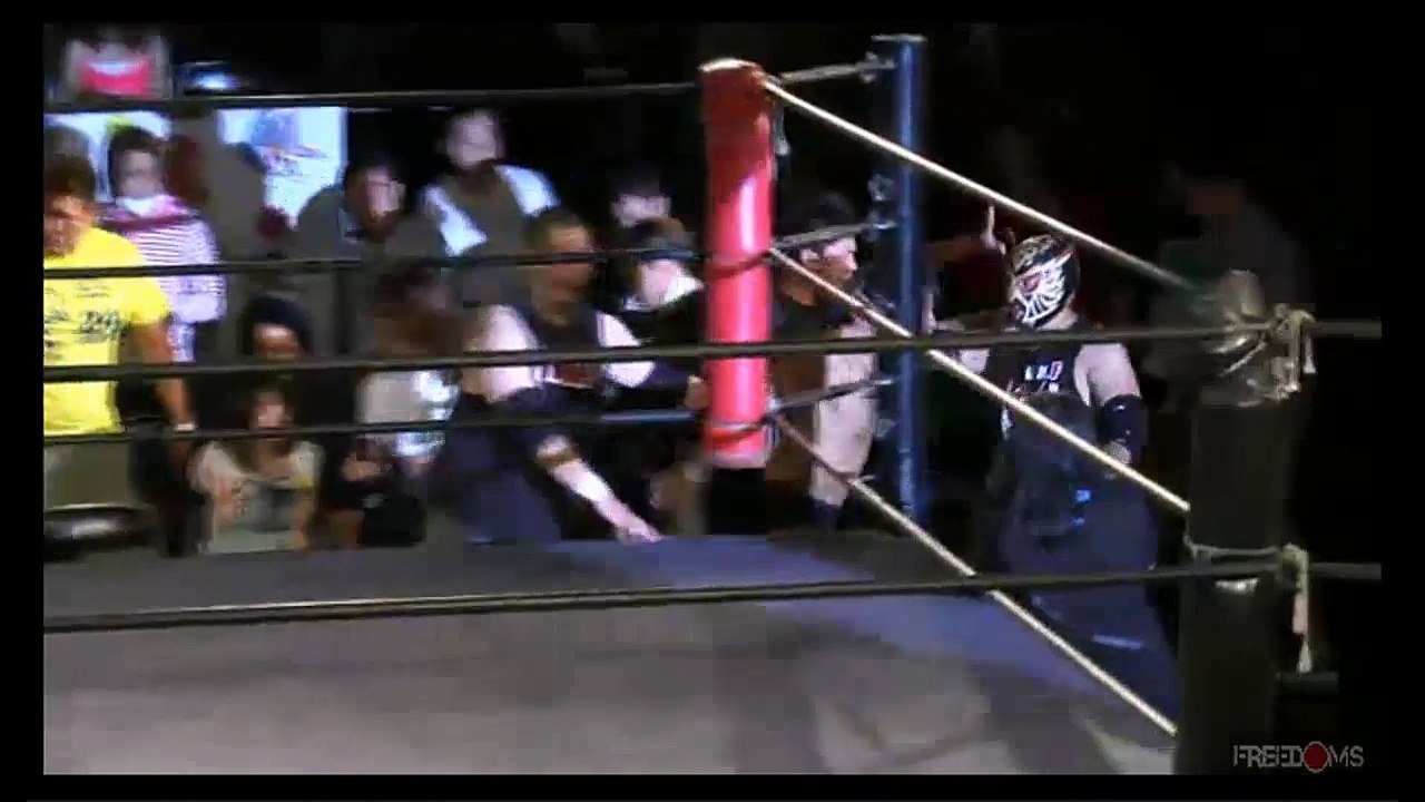 {24 Hour Wrestling} (FREEDOMS) FREEDOM TAG CHAMPIONSHIP: Mammoth Sasaki & Kamui (c) Vs. T.Sasaki & GENTARO (7/26/15)