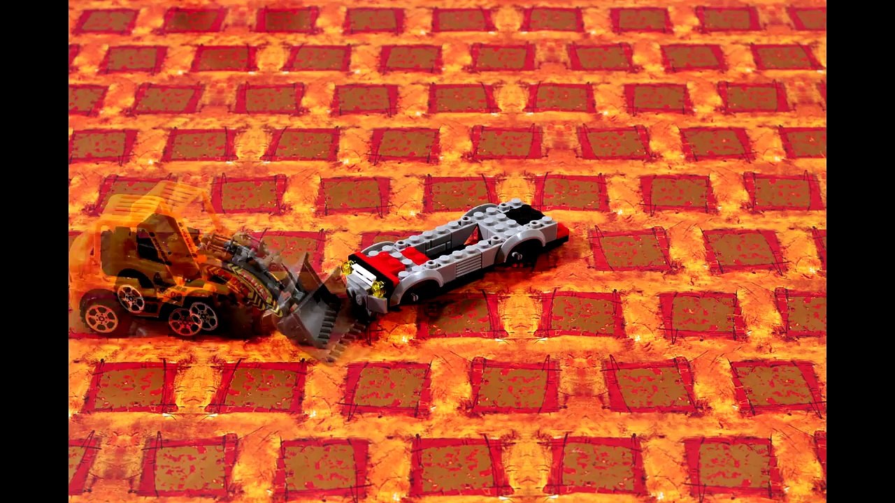 Lego Fire Truck Transformers cartoon for kids - Tractor Pavlik - children Lego cartoon