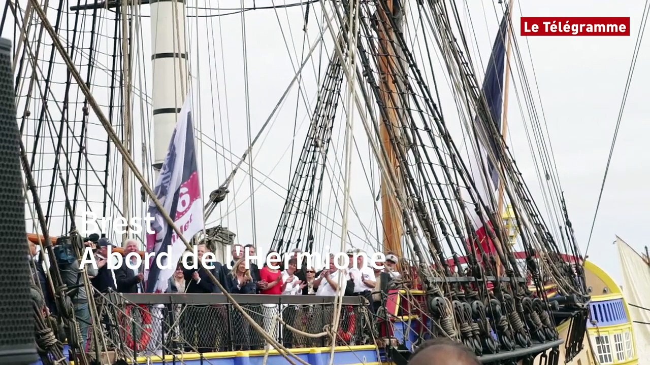 Brest. A bord de l'Hermione