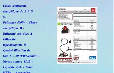 Dirt Devil DD2325 3 Yazz 3.1 Aspirateur