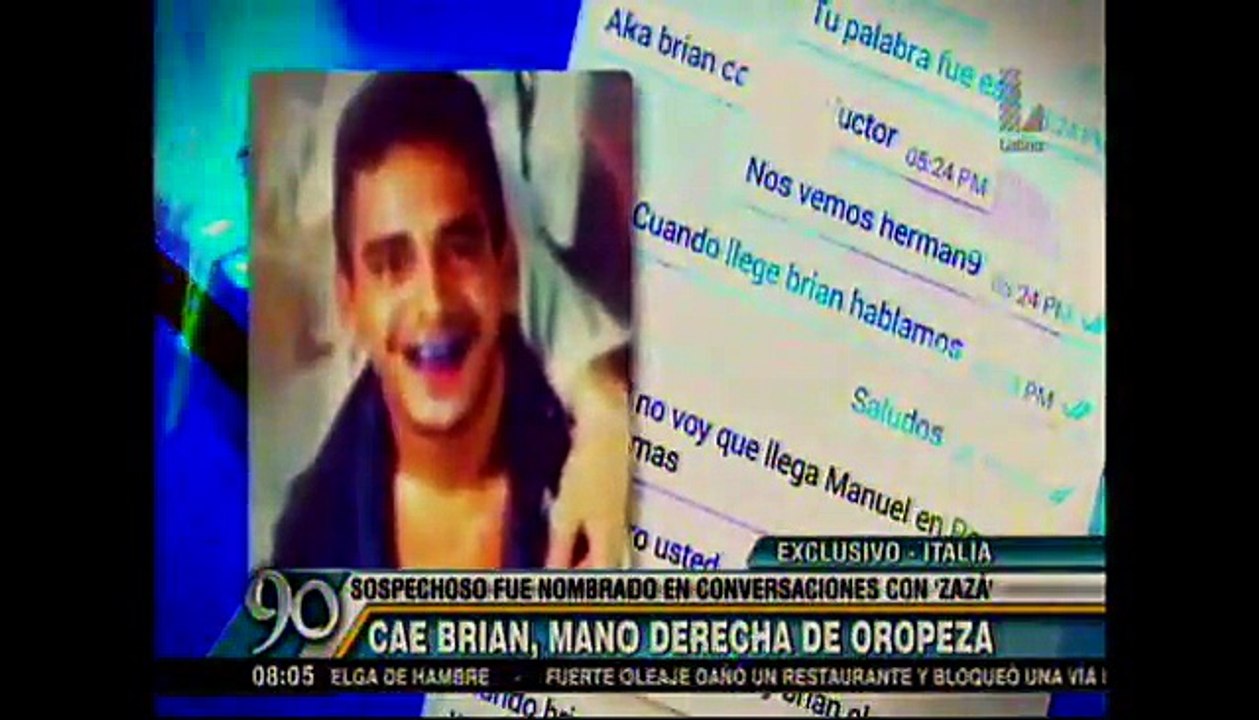 Gerald Oropeza: Capturan al encargado de traer el dinero de Europa
