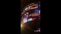 Funny kiss cam - girl kisses stranger