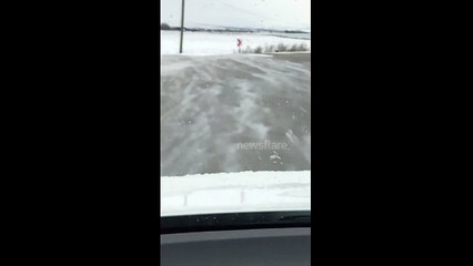 Snow Currents /w slow mo.