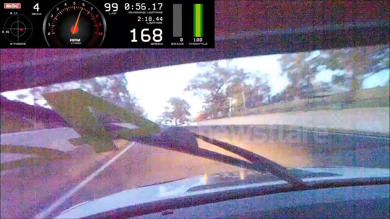 Rally car hits kangaroo