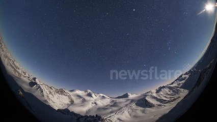 Geminids Meteor Shower zoom in