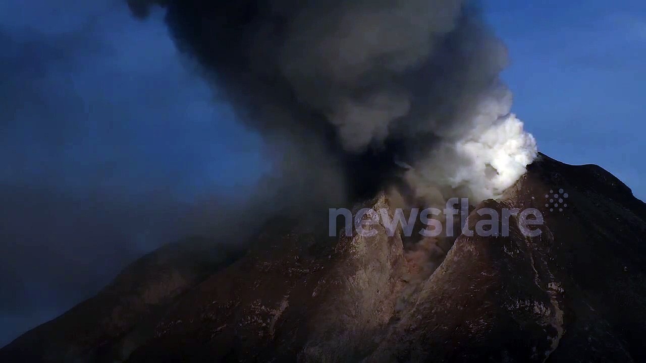 Sinabung Volcano Eruption