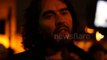 Russell Brand interviews by anti-capitalist protesters in London