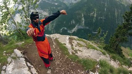 Dumpster base jump tree landing
