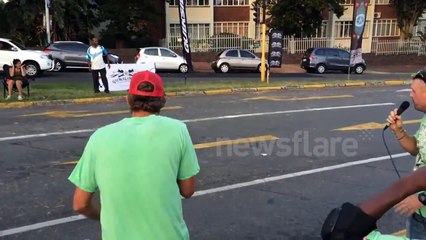 Spectacular downhill longboarding crashes