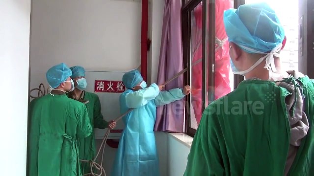 Wiping out bees outside operating theatre