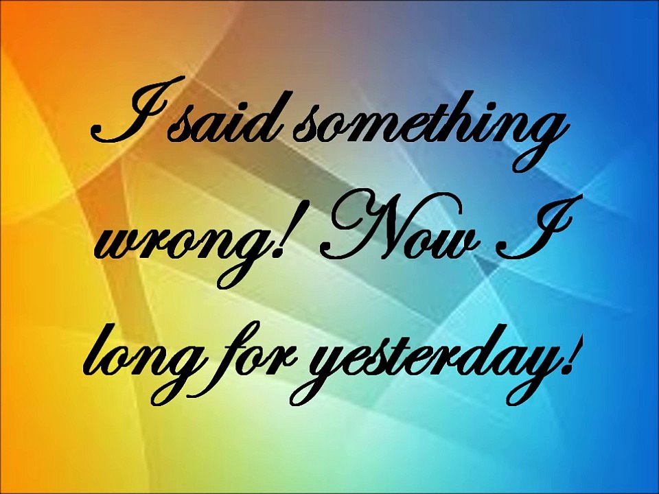 The Beatles: Yesterday lyrics