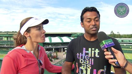 Martina Hingis and Leander Paes check in with Live @ Wimbledon