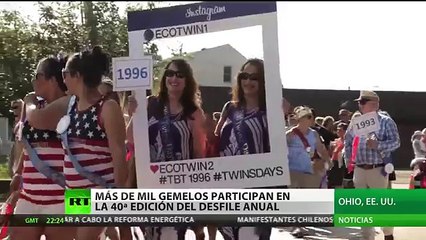 Mira cómo celebraron el festival anual de gemelos