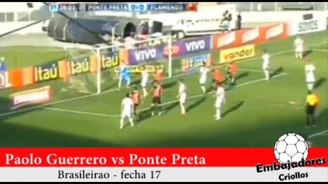 Paolo Guerrero: Lo que falló con Flamengo ante Ponte Preta (VIDEO)