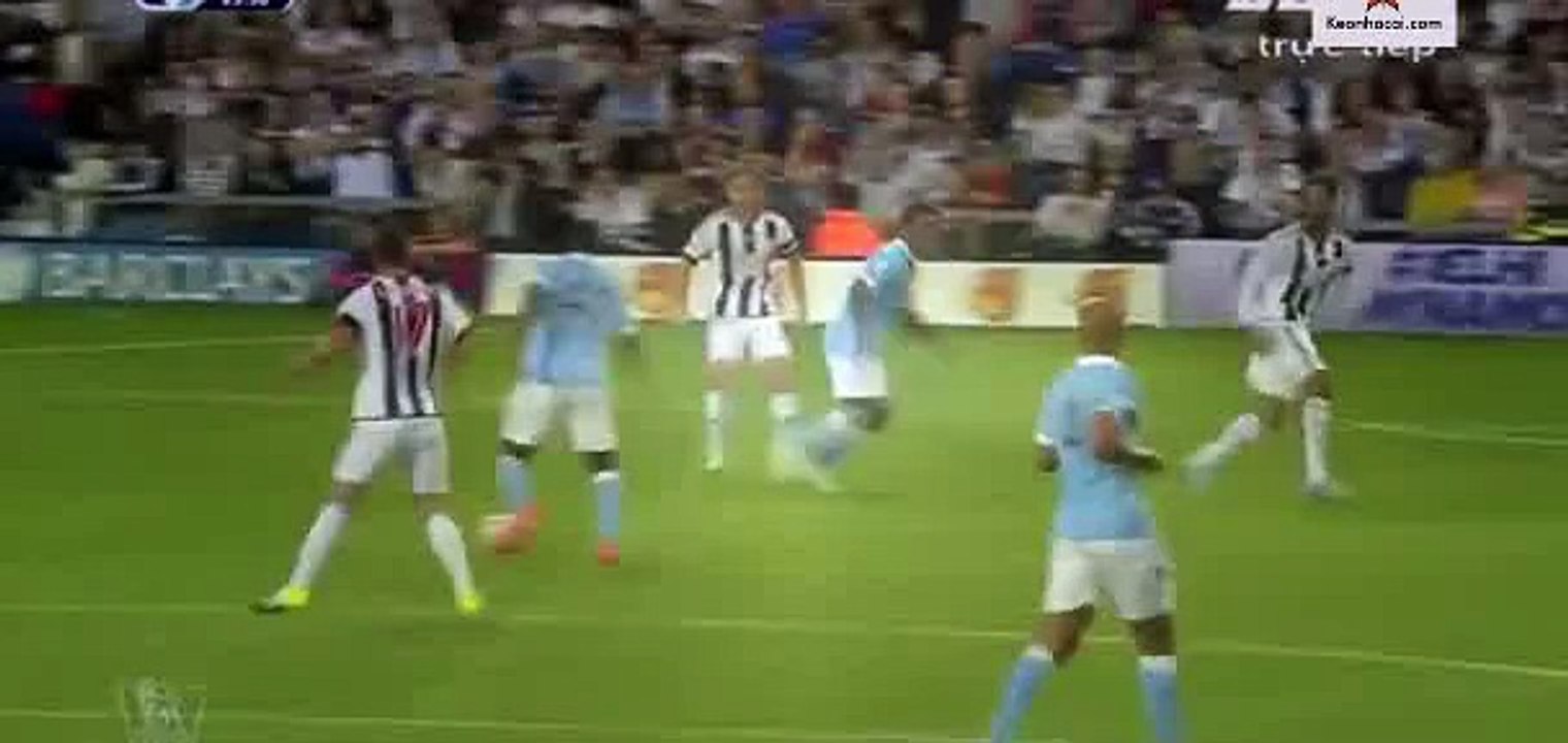 Yaya Toure second Goal West Brom 0 - 2 Manchester City Premier League 10-8-2015