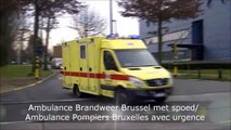 Ambulance Brandweer Brussel met spoed/ Ambulance Pompiers Bruxelles avec urgence