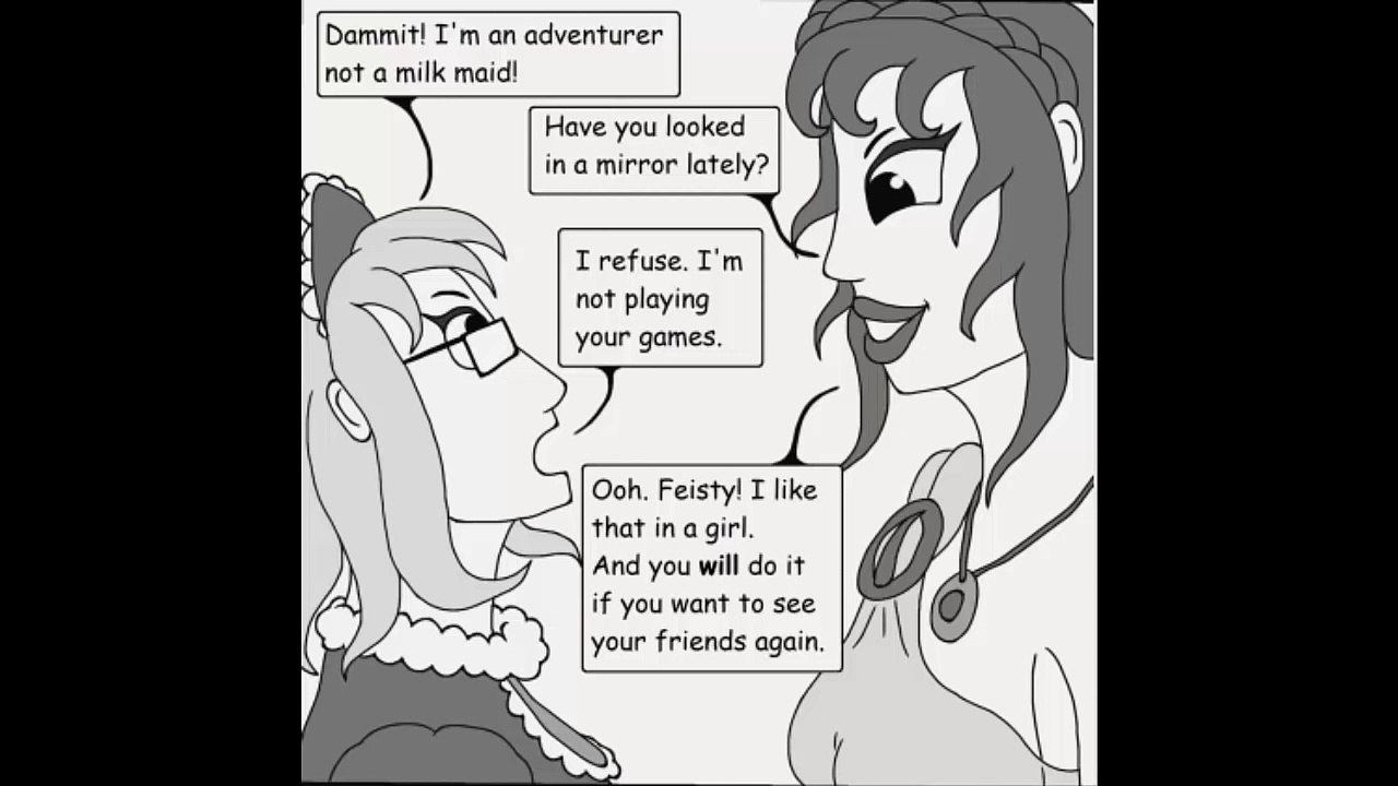 Woman - Cow Transformation (Comic Transformation)