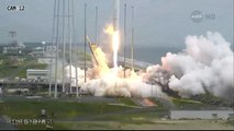 Launch of Orbital Sciences Antares carrying Orb-2 to the ISS from Wallops Is