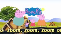 Peppa Pig Wheels on the Bus Peppa Pig Cartoon Animation Song with lyrics