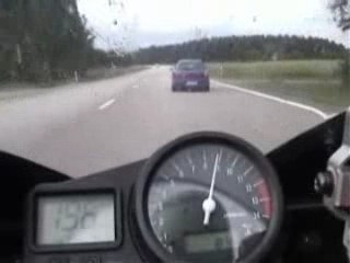 Run Moto hallucinant d'une Yamaha R1