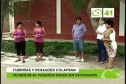 Tuberías y desagues colapsan en avenida Pesqueda - Trujillo
