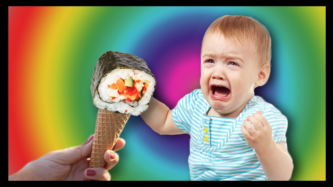 SUSHI ICE CREAM IS REAL?! - Food Feeder